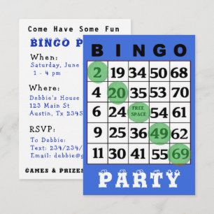 Invitación a la fiesta de BINGO