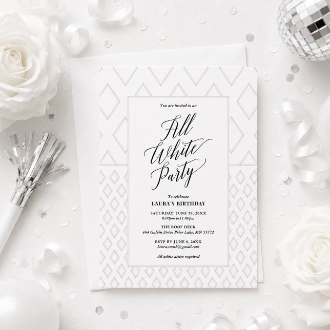 Invitación a la fiesta de blanco (Subido por el creador)