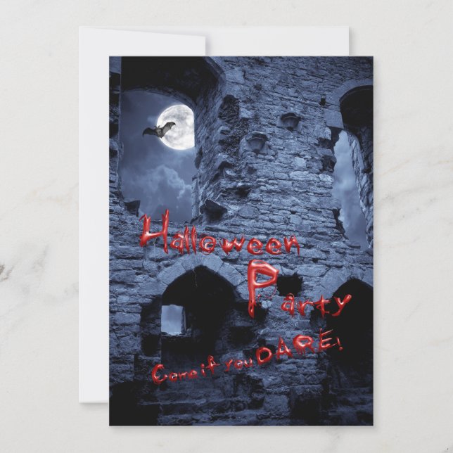 Invitación a la fiesta de bloqueo de Halloween (Anverso)