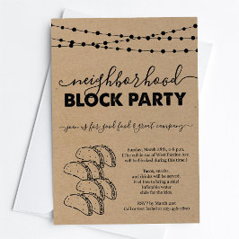 Invitación a la Fiesta de Bloques del Barrio Taco