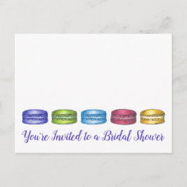 Invitación a la fiesta de boda con galletas Macaró