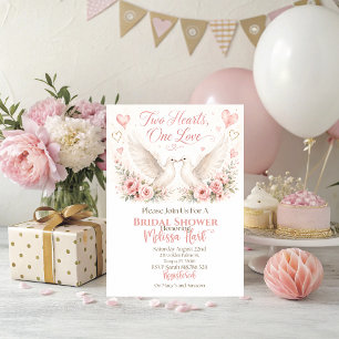 Invitación a la fiesta de boda Dos Corazones Un Am