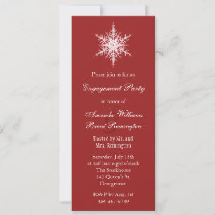 Invitación a la fiesta de boda en Invierno