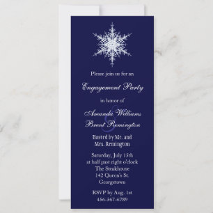 Invitación a la fiesta de boda en Invierno