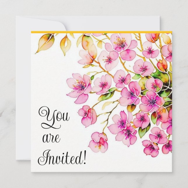 invitación a la fiesta de bodas (Anverso)