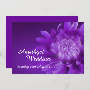 Invitación a la fiesta de bodas de Amethyst