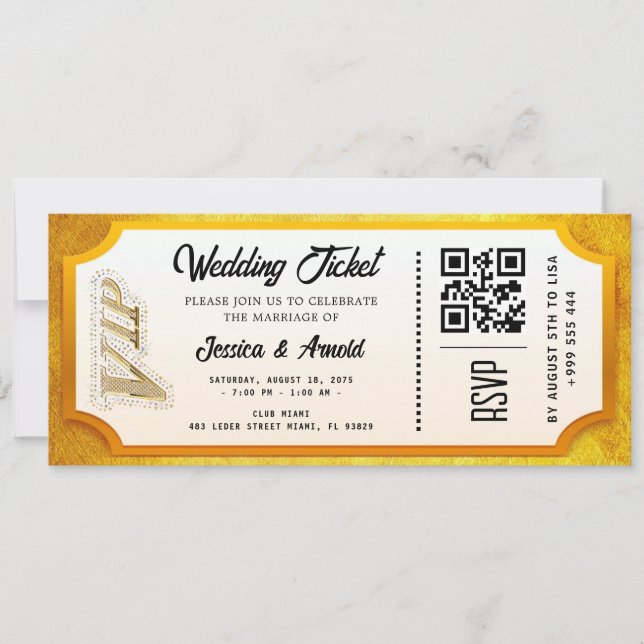 Invitación a la fiesta de bodas de oro (Anverso)
