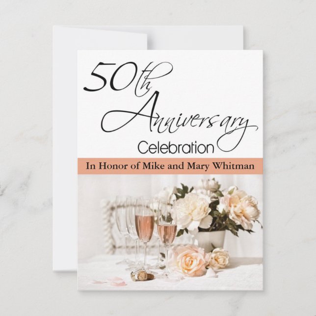 Invitación a la fiesta de bodas de oro (Anverso)