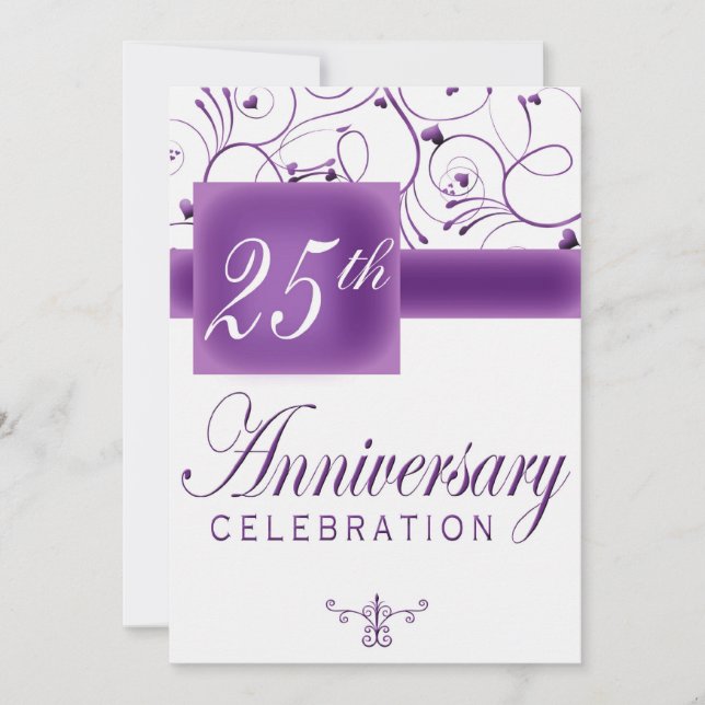 Invitación a la fiesta de bodas de plata (Anverso)