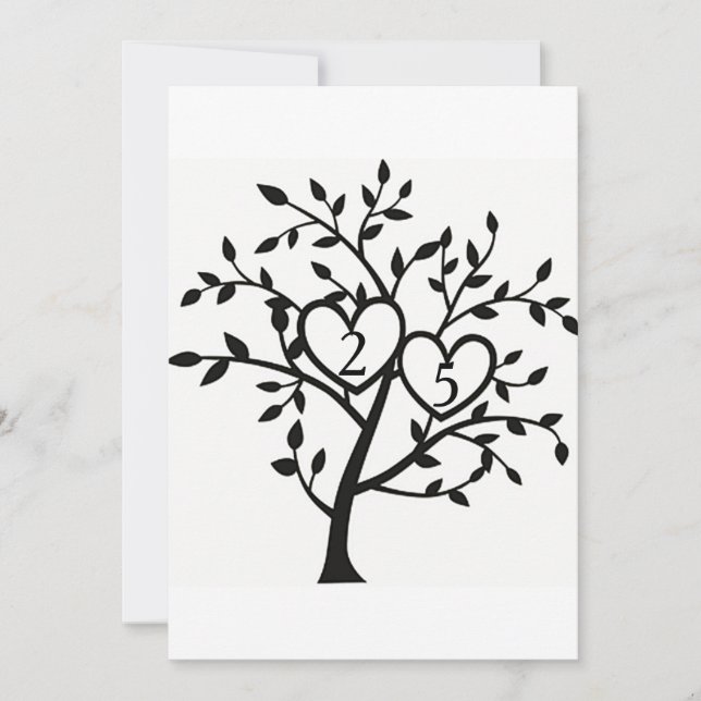 INVITACIÓN A LA FIESTA DE BODAS DE PLATA (Anverso)