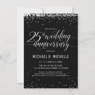 Invitación a la fiesta de bodas de plata número 25