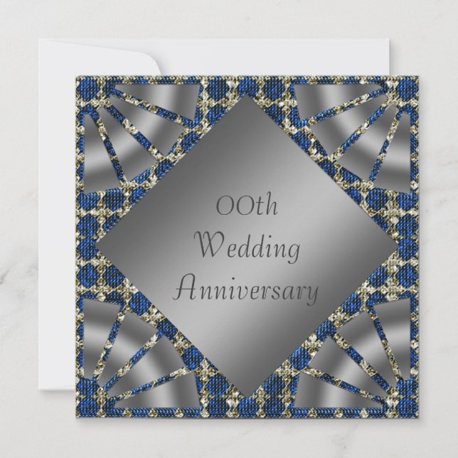 Invitación a la fiesta de bodas de plata por 25º a (Anverso)