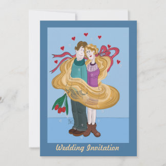 Invitación a la fiesta de bodas entrelazadas