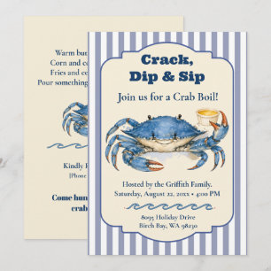 Invitación a la Fiesta de Boil de Cangrejo Azul Cr