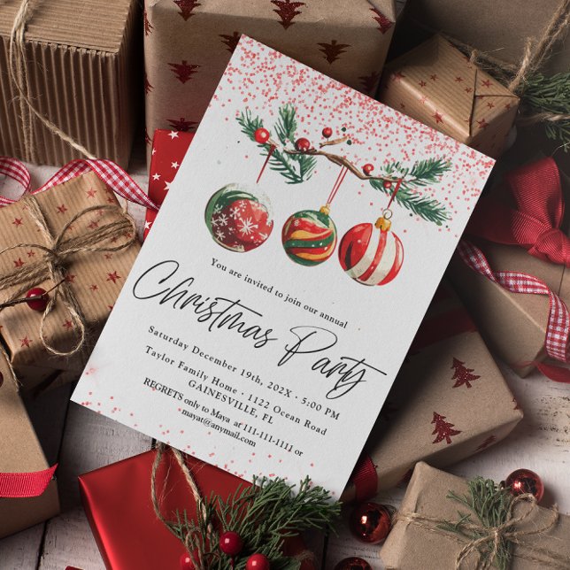 Invitación a la Fiesta de Bolas de Navidad (Subido por el creador)