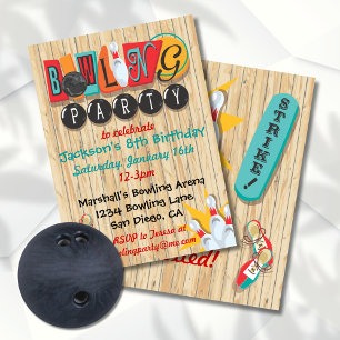 Invitación a la fiesta de bolos