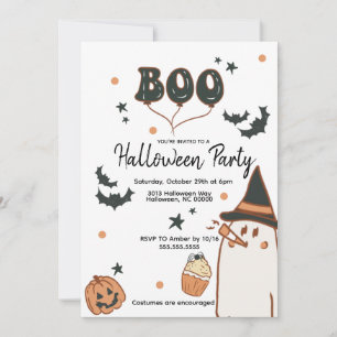 Invitación a la fiesta de Boo Halloween