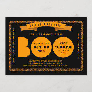 Invitación a la fiesta de Boo Halloween