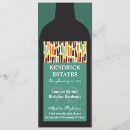 Invitación a la fiesta de botellas de vino