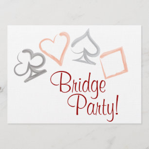 Invitación a la fiesta de Bridge Card