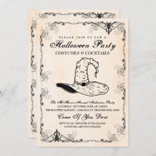 Invitación a la fiesta de Brujas de Halloween