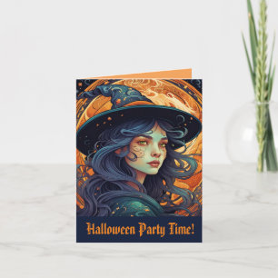 Invitación a la fiesta de brujas de Halloween