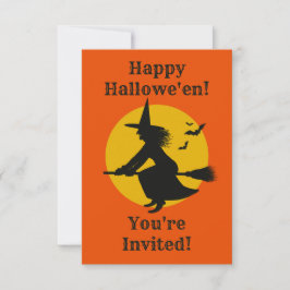 Invitación a la fiesta de brujas de Halloween
