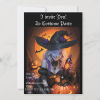 Invitación a la fiesta de Brujas de Halloween
