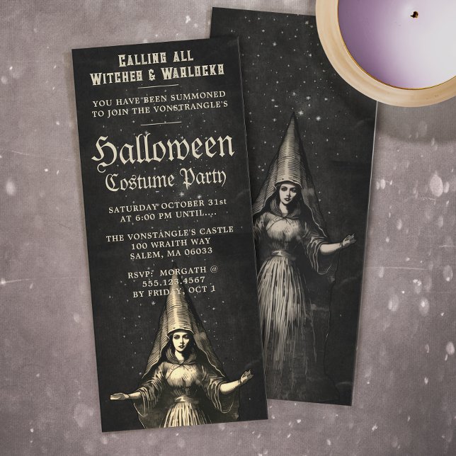 Invitación a la fiesta de Brujas de Halloween (Subido por el creador)