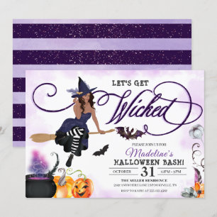 Invitación a la fiesta de Brujas de Halloween