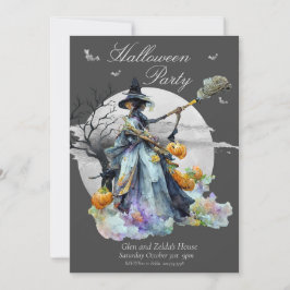 Invitación a la fiesta de Brujas de Halloween