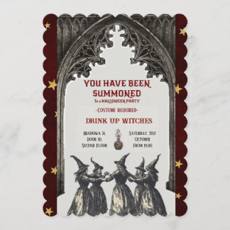 Invitación a la fiesta de brujas de Halloween