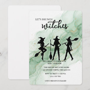 Invitación a la fiesta de brujas de Let's Brunch H