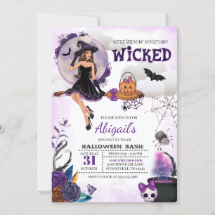 Invitación a la fiesta de Brujas en Halloween