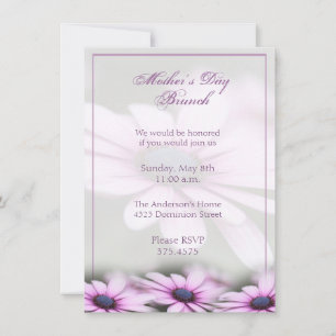 Invitación a la fiesta de brunch en el día de la m