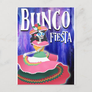 Invitación a la Fiesta de Bunco Día de Muertos