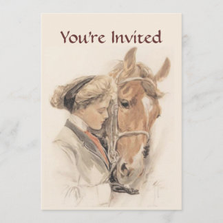 Invitación a la fiesta de caballos y de la Virgen