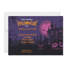 Invitación a la fiesta de calabaza de Halloween