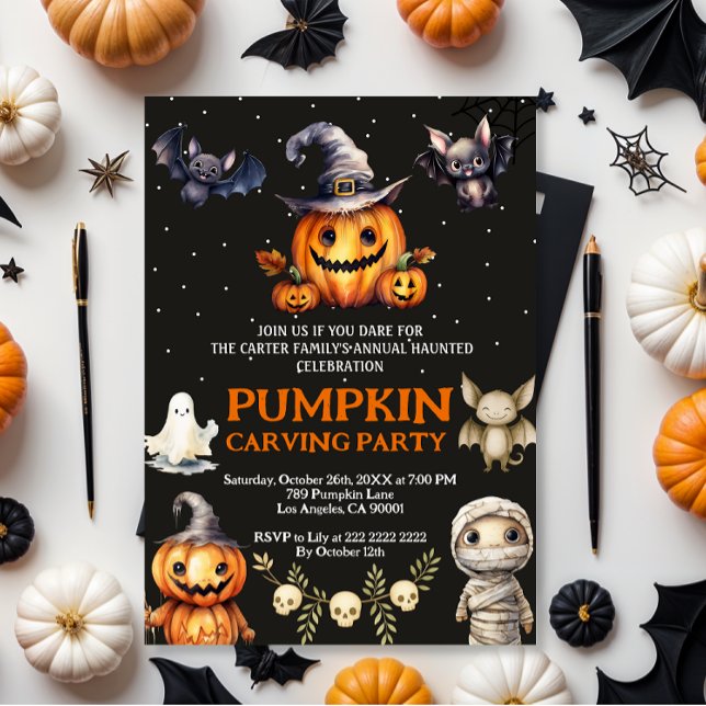 Invitación a la Fiesta de Calabaza de Halloween (Subido por el creador)