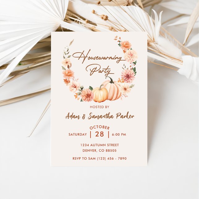 Invitación a la fiesta de Calabaza de Otoño (Subido por el creador)