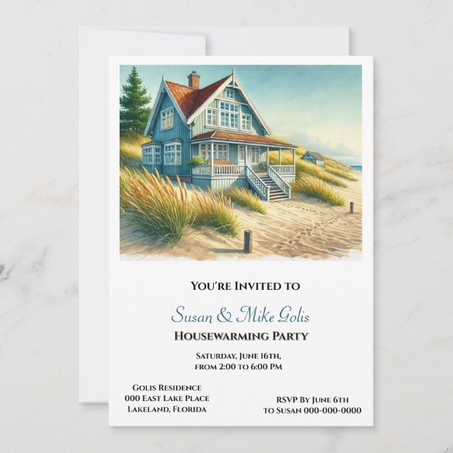 Invitación a la fiesta de calentamiento de la casa (Anverso)
