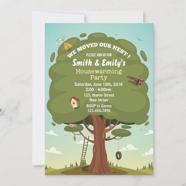 Invitación a la fiesta de calentamiento de la casa (Anverso)