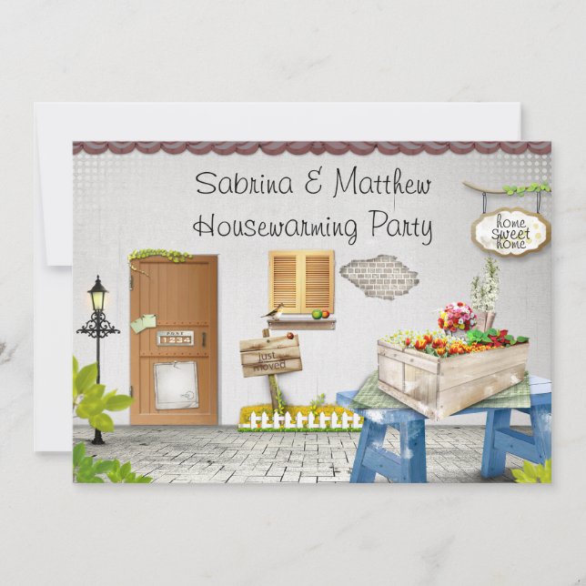 Invitación a la fiesta de calentamiento de la casa (Anverso)