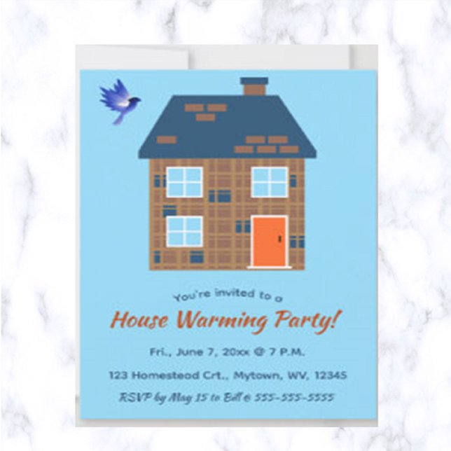 Invitación a la fiesta de calentamiento de la casa (Having a house warming party? This is a great way to invite your guests!)