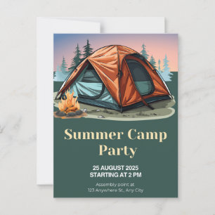Invitación a la Fiesta de Campamento de Verano – A