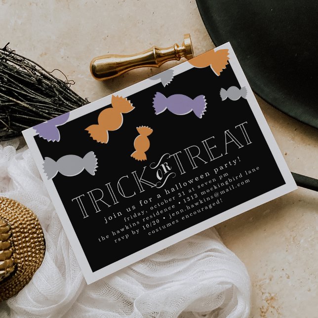 Invitación a la fiesta de Candy Drop Halloween (Subido por el creador)