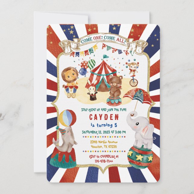Invitación a la fiesta de carnaval (Anverso)
