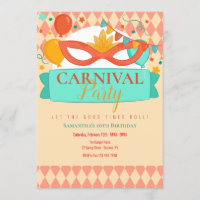 Invitación a la fiesta de carnaval