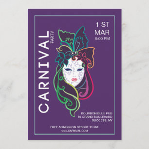 Invitación a la fiesta de carnaval
