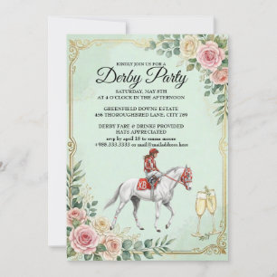 Invitación a la fiesta de carreras de caballos Vin
